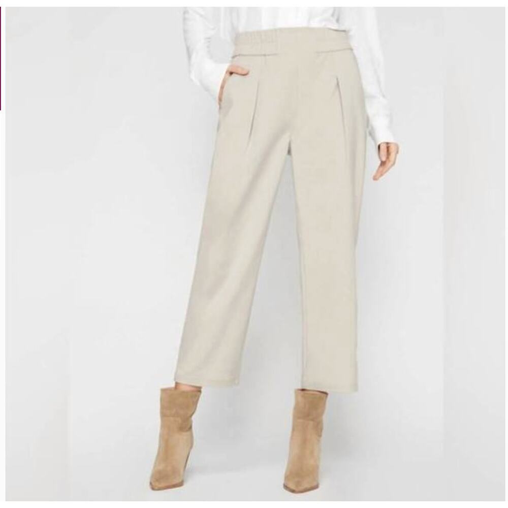 Brochu Walker Wide Leg Trousers in Light Beige